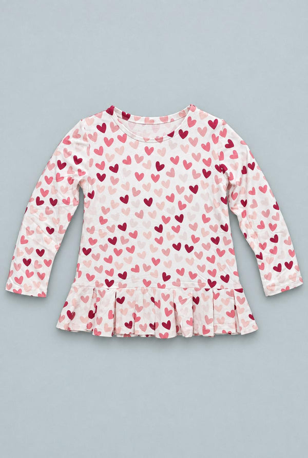 L/S Ruffle Bottom Tee - Emma