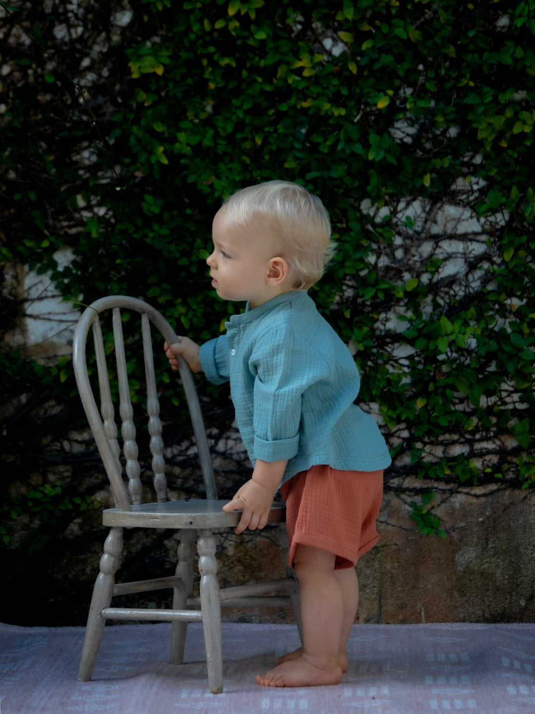 Baby Loris Shirt - Smoke Blue