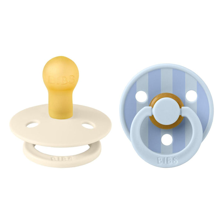 Bibs Pacifier 2 Pack - Baby Blue Dusty Blue mix