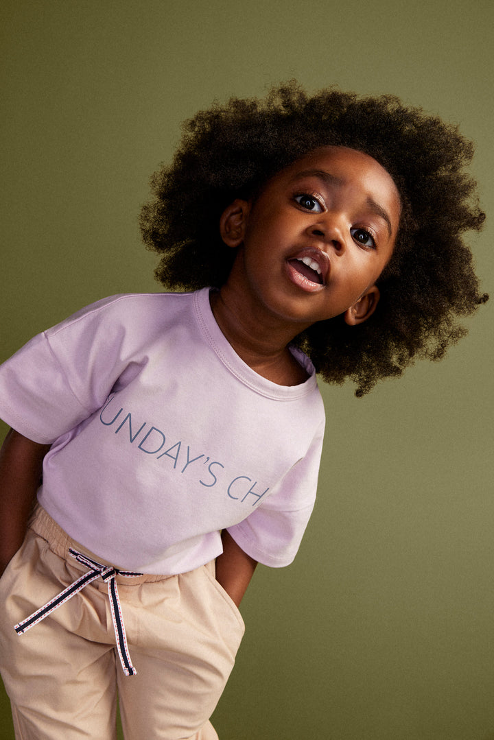 Sundays Child Tee - Lavender Frost