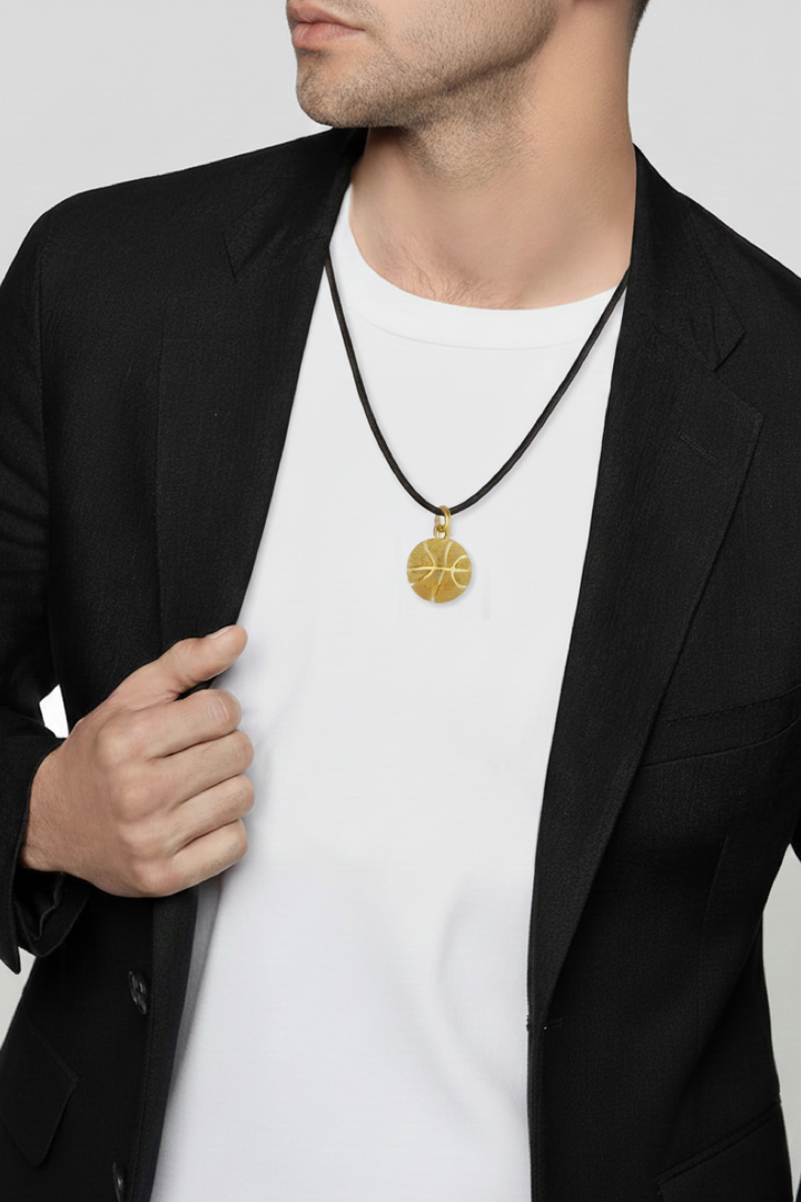 18k Gold Two tone Athletic Necklace