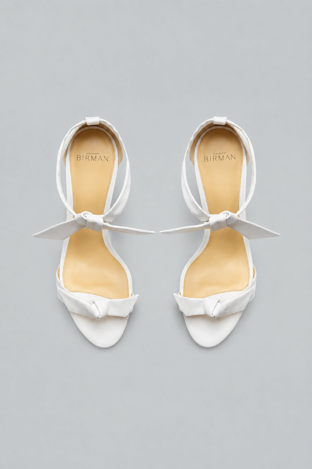 Women's Clarita Ankle Tie High Block Heel Sandals - White