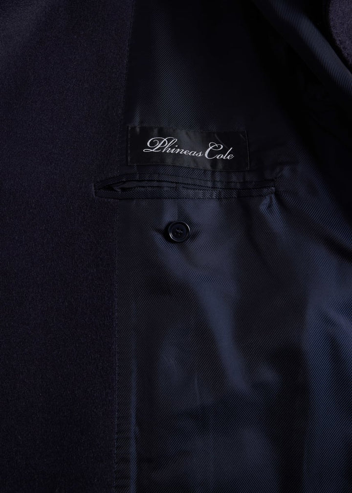 Melton Cashmere Short Outer Jacket - Midnight