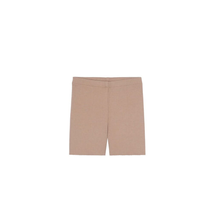 Rib Shorts - Nude