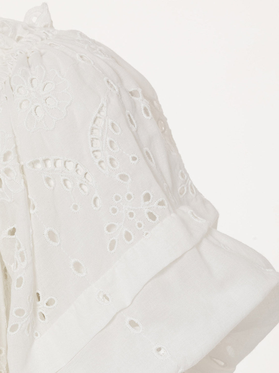 Embroidery Long Dress - off-white