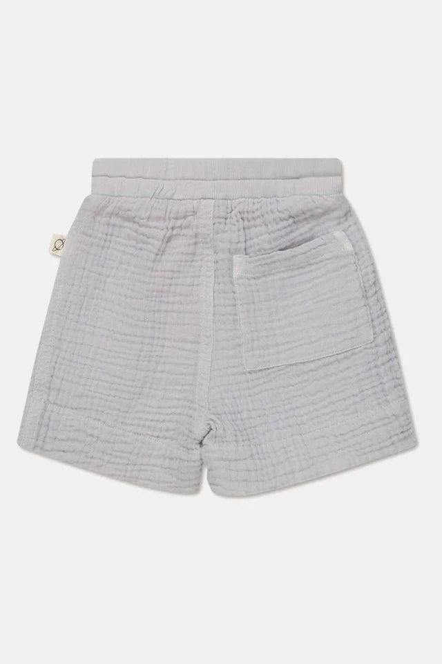 Gauze baby bermuda shorts - Soft grey
