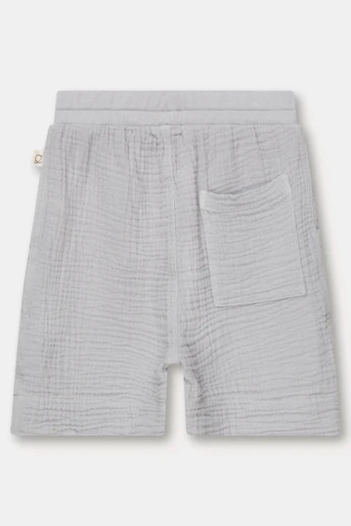 Gauze bermuda shorts - Soft grey