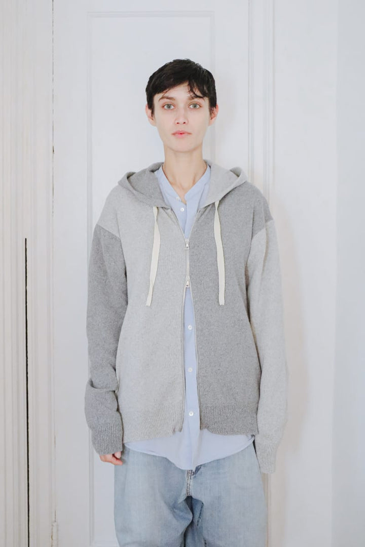 Harry Zip Hoodie - Heather Gray