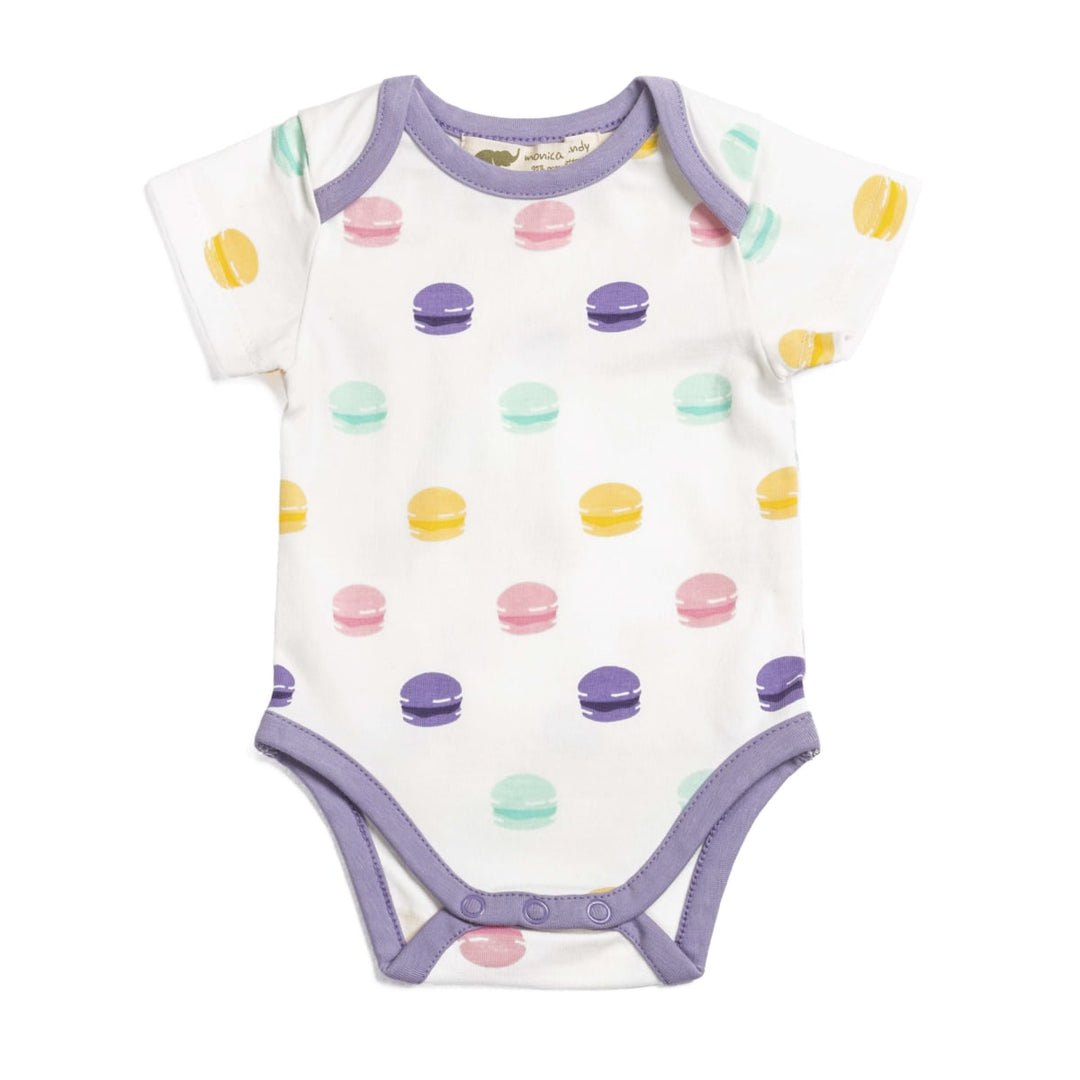 Short Sleeve Jack + Jill Bodysuit - Purple Le Macaron
