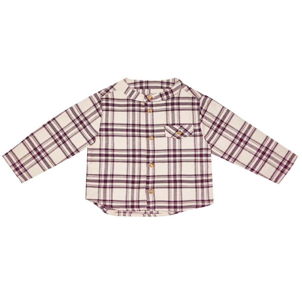 Alex Baby Shirt - Red Check Button Down Shirts The New Society 