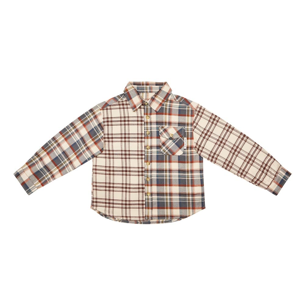 Alex Shirt - Patchwork Button Down Shirts The New Society 