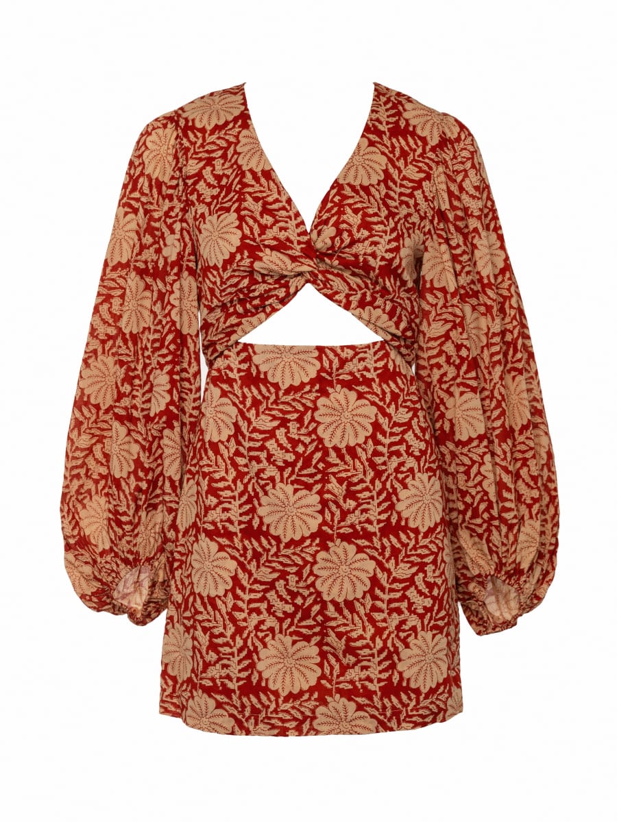 Diana Cut-Out Dress - Siena Flower