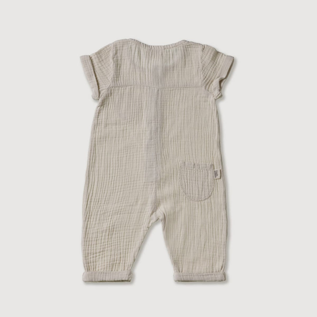Gauze Jumpsuit - Stone
