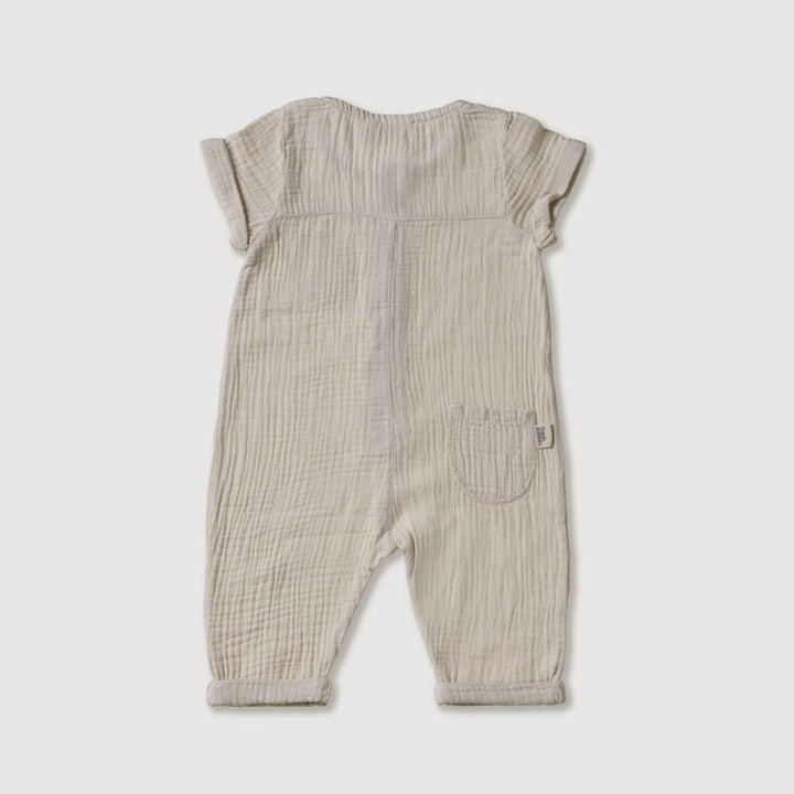 Gauze Jumpsuit - Stone