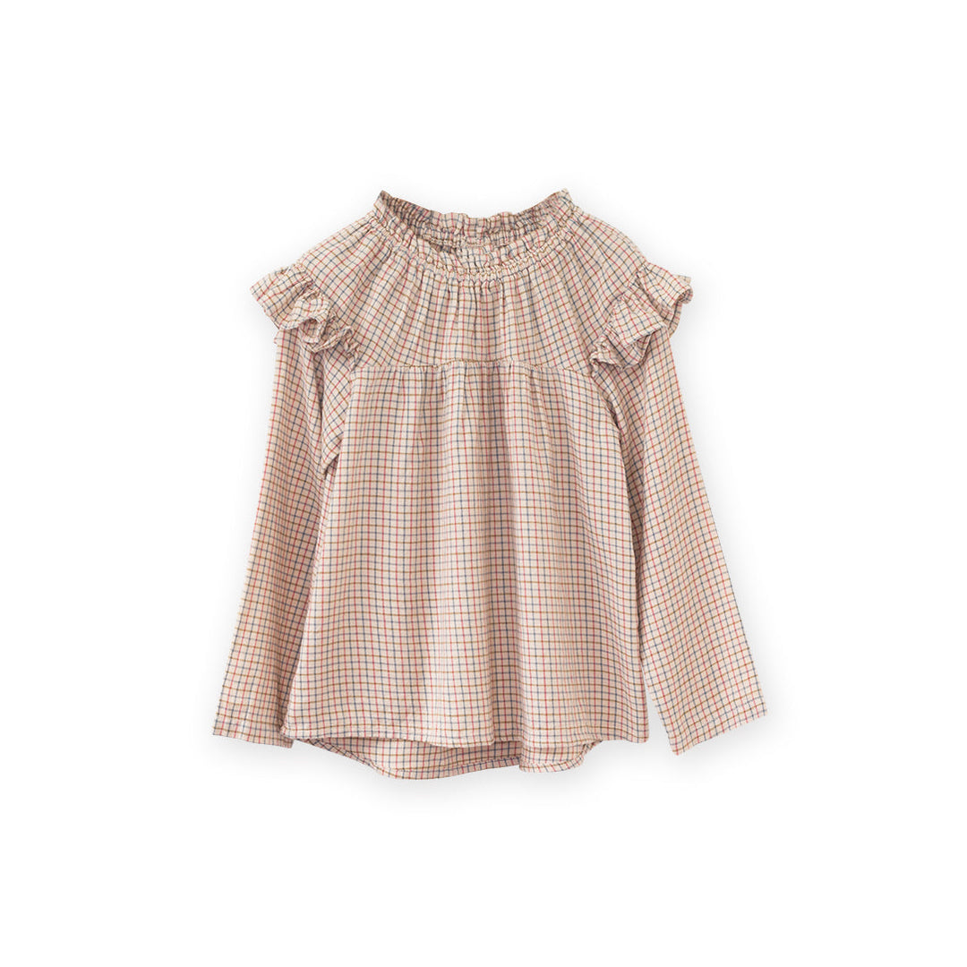 Max Top - Beige Country Check