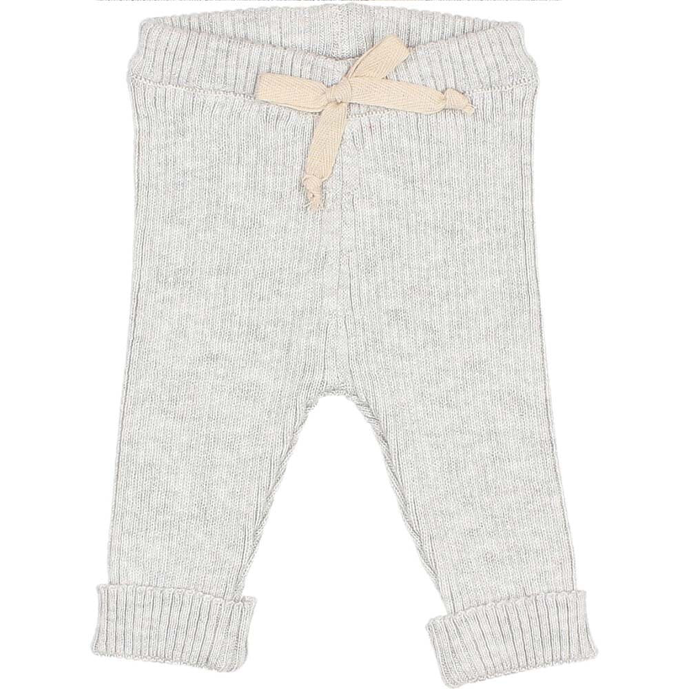 Newborn Sweater Knit Legging with Cuff - Ice Blue Pants Buho 