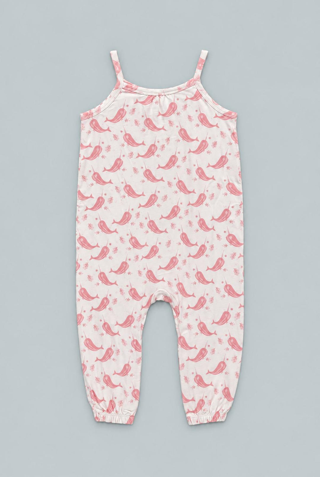 Tank Pant Romper - Narwhal Pink
