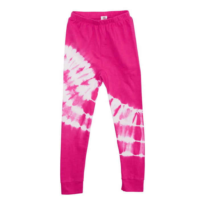 Long John Pajama Set - Fuchsia Tie Dye