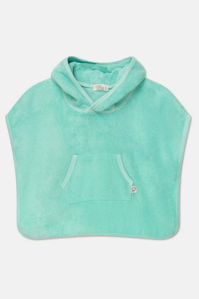 Hooded baby poncho towel - Green swim