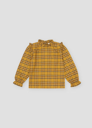 Ethan Blouse - Olive Check
