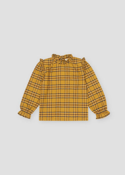 Ethan Blouse - Olive Check