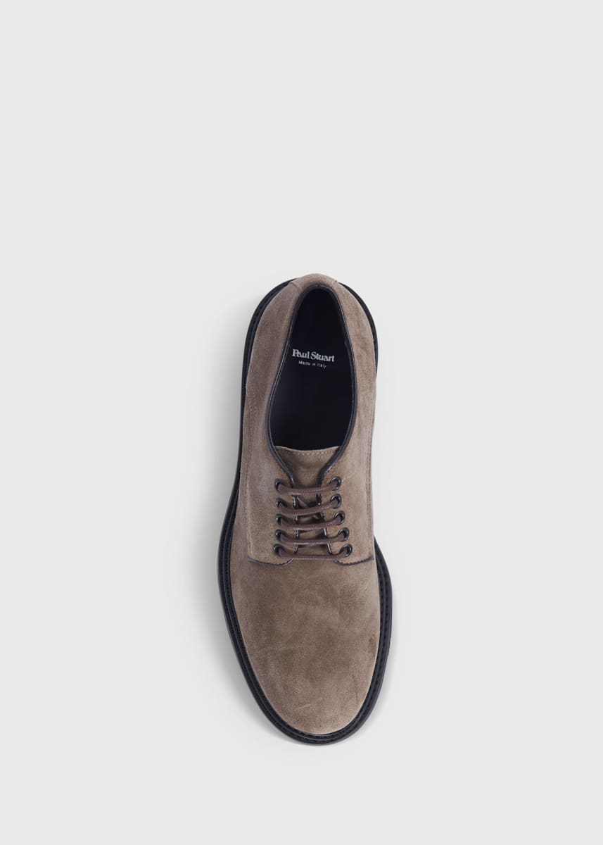 Baylor Suede Lace Up Derby - Taupe
