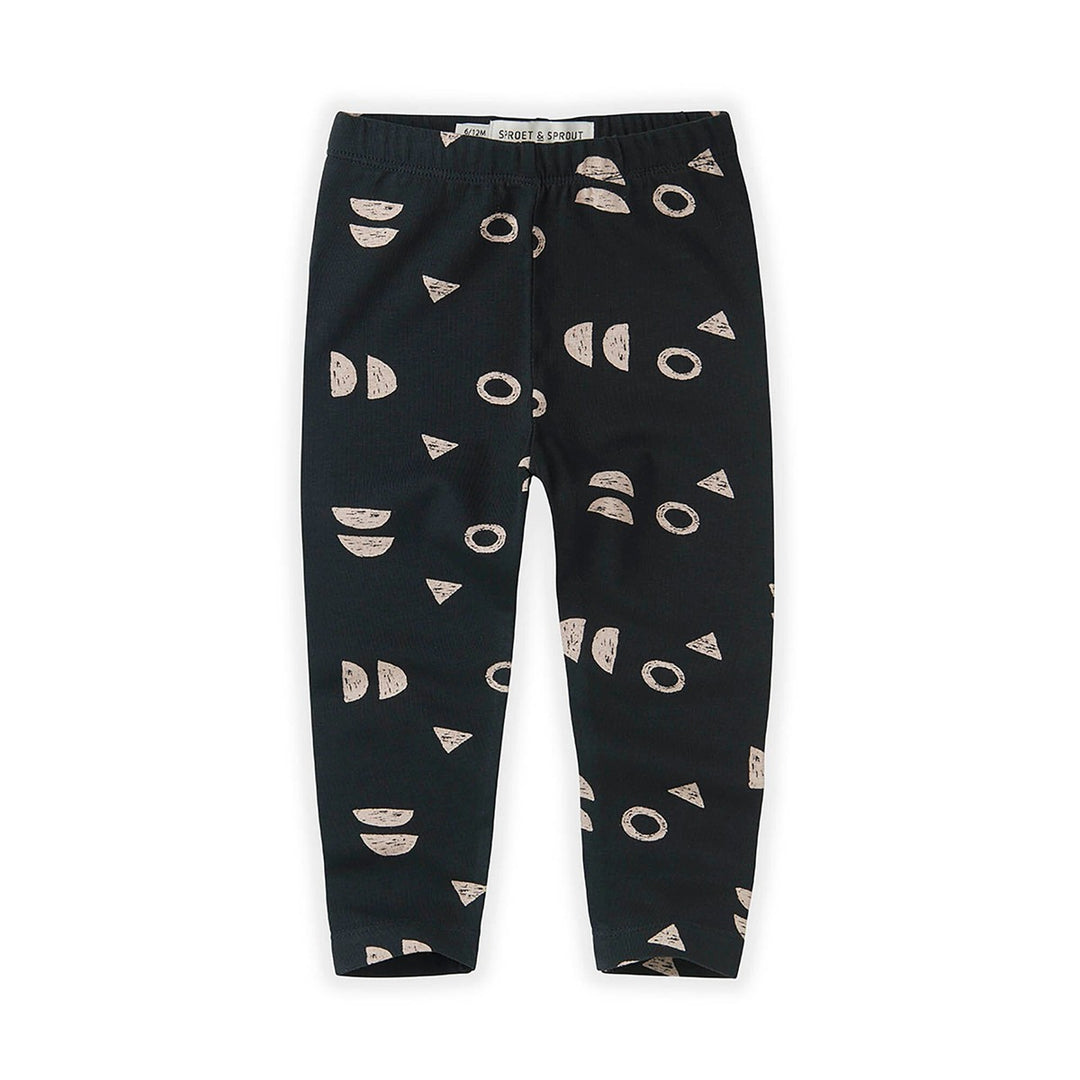 Leggings Print Abstract - Asphalt