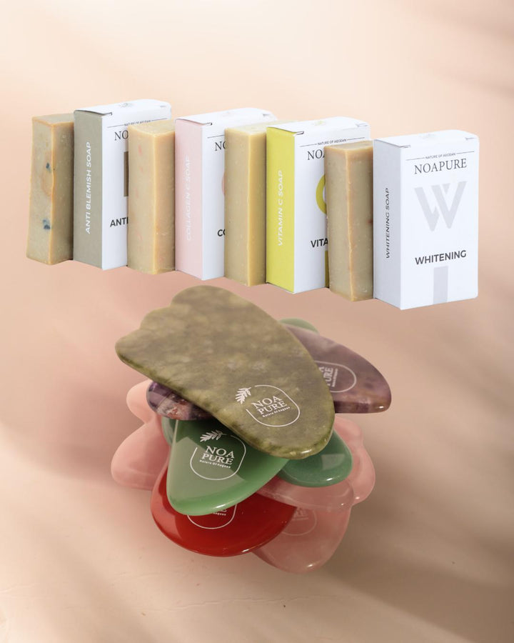 Gua Sha Stone + Facial Soap Bundle