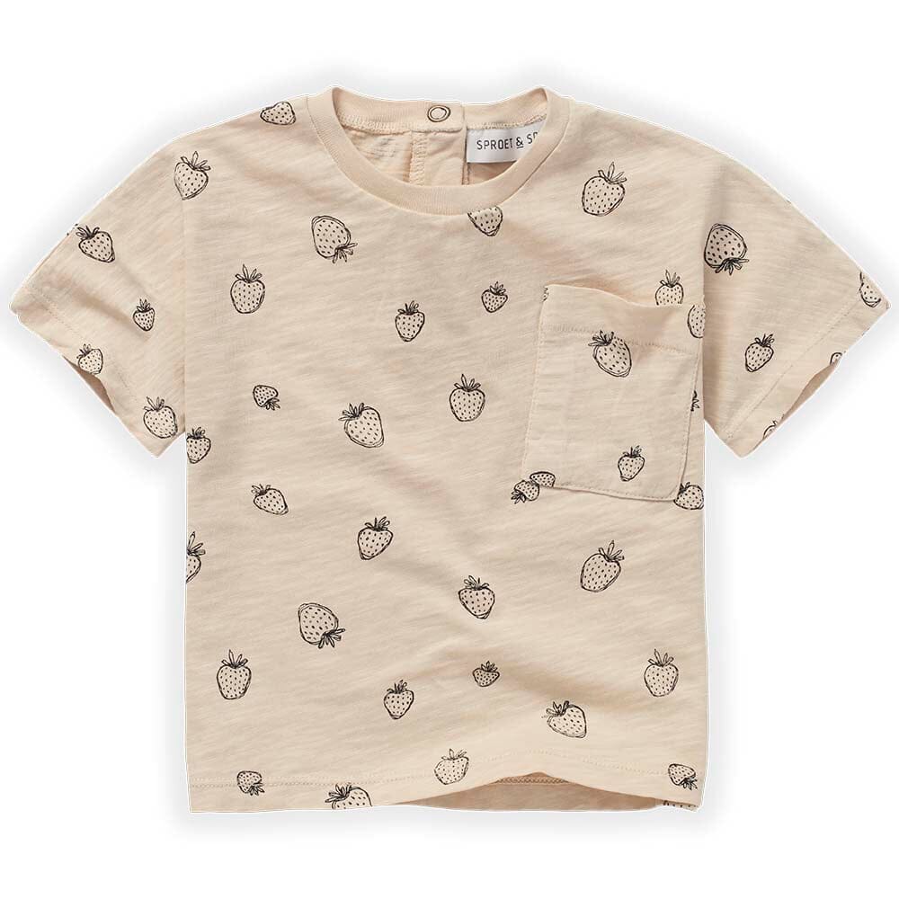 Strawberry Tee Shirt - Sesame Tops Sproet & Sprout 