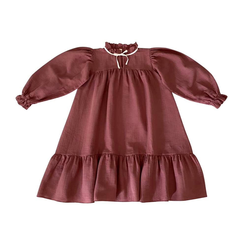 Agatha Dress - Light Mahogany Dresses Liilu 