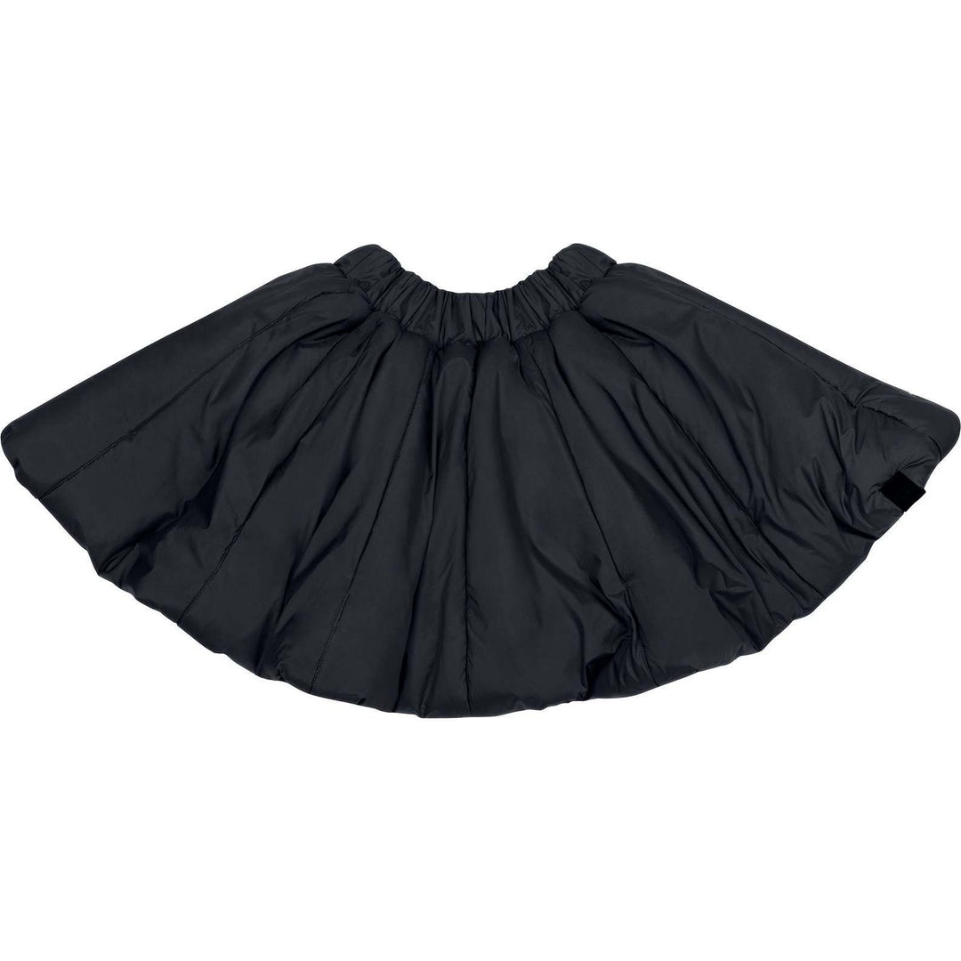 Girls Quilted Nylon Skirt - Black