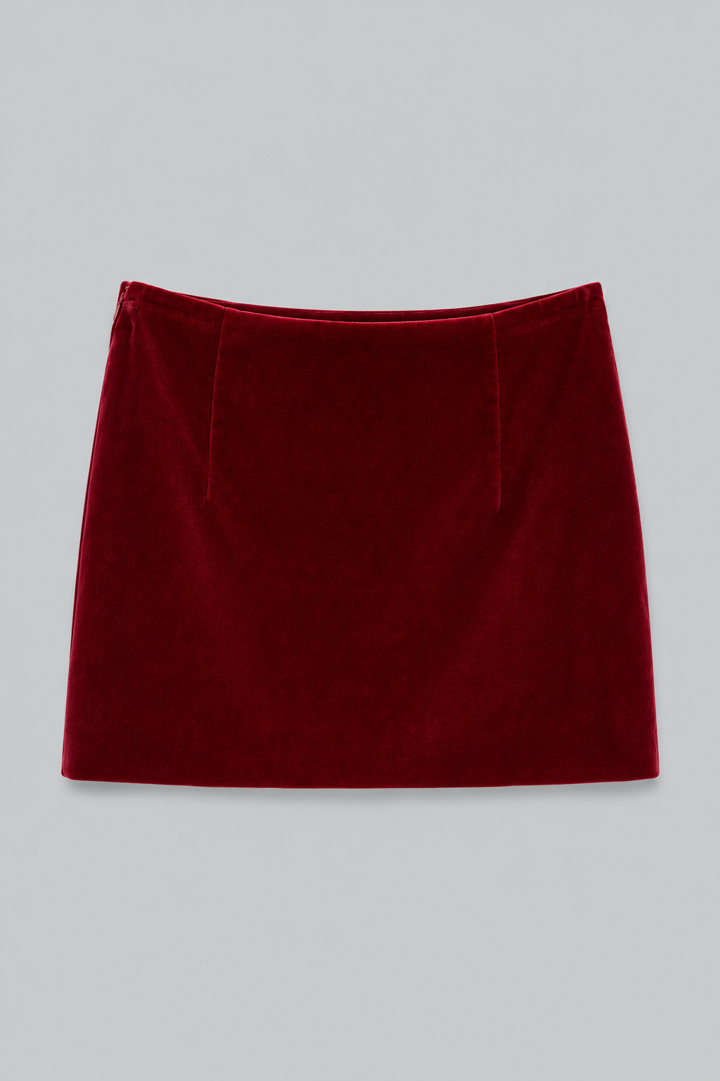 Velvet Vera Mini Skirt - Red