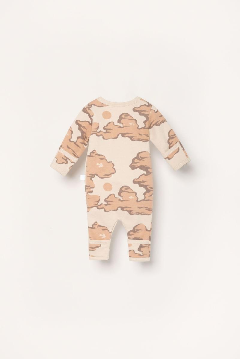 Organic Wrap Bodysuit - Pink Clouds