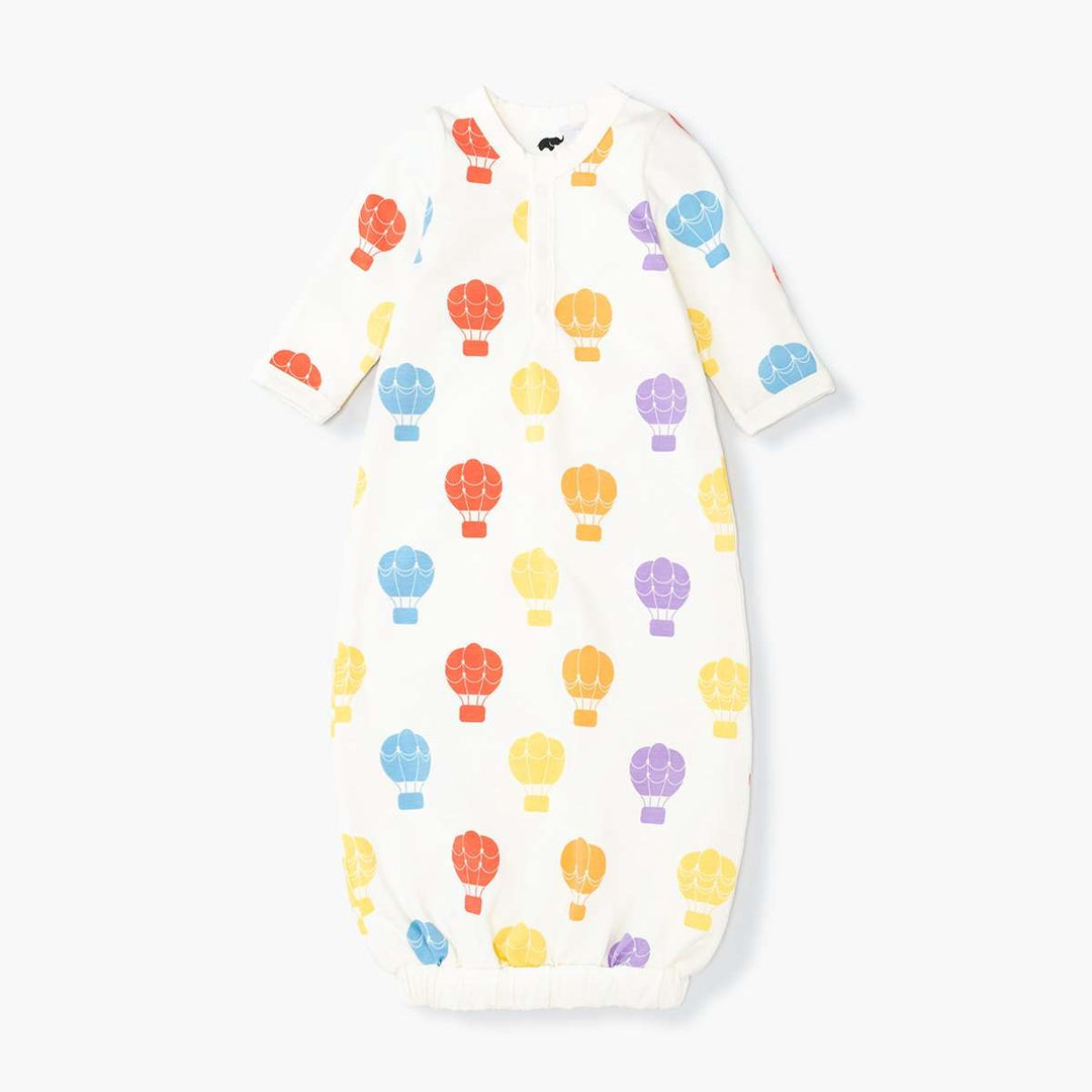 Soft Touch Gown - Rainbow Hot Air Balloon