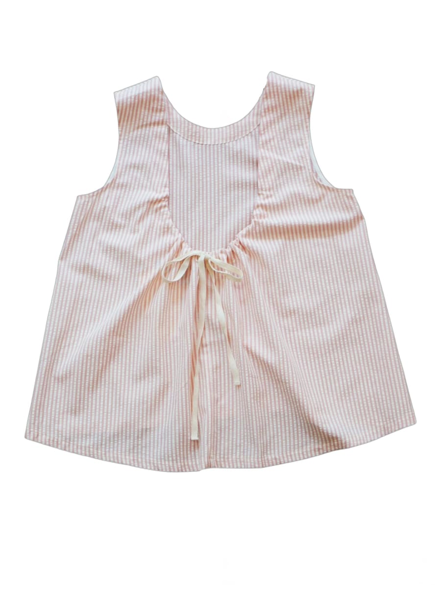 Reversible Uma Blouse In Sunwashed Stripes