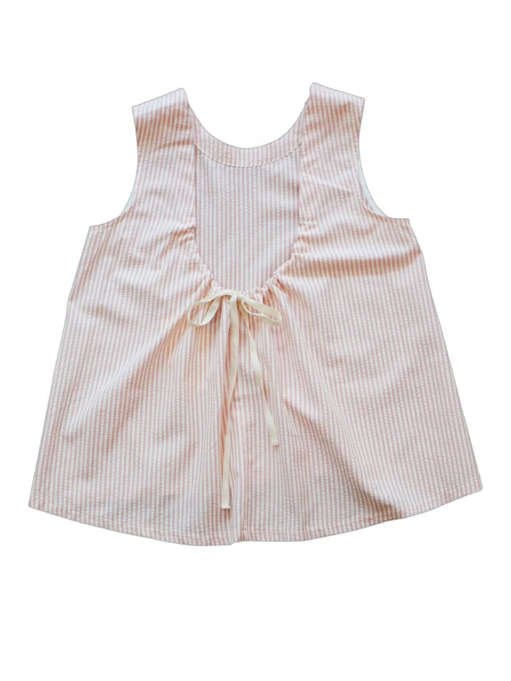 Reversible Uma Blouse In Sunwashed Stripes