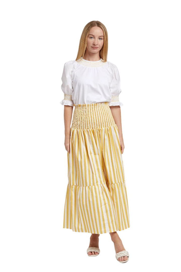 Leah Skirt - Sun Stripe