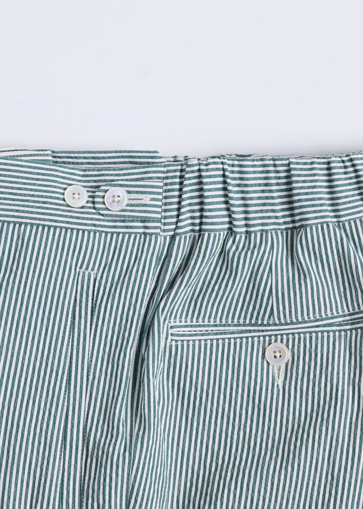 Seersucker Trouser - Green