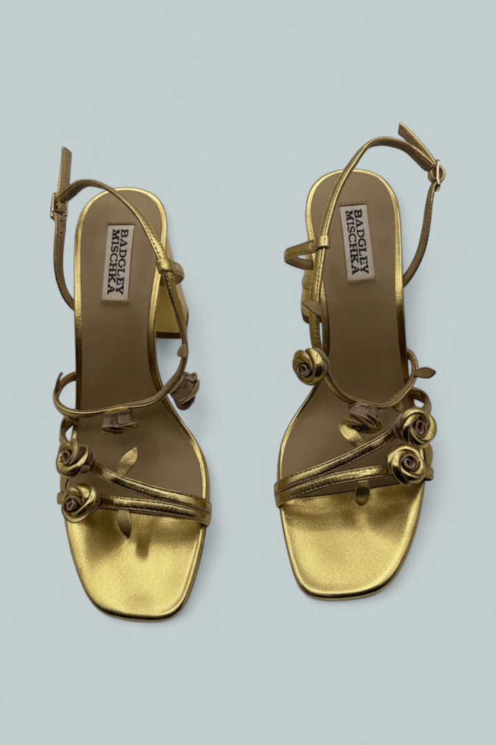 Women's Orsola Sandals - Gold Metal
