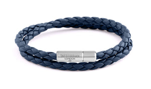 Double Wrap Slim Pop Bracelet - Navy
