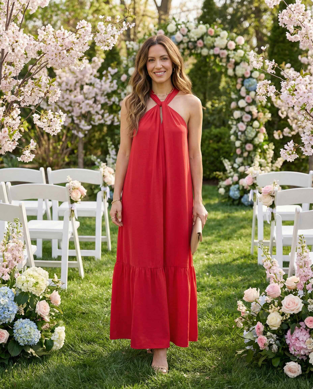 Angelique Dress - Red