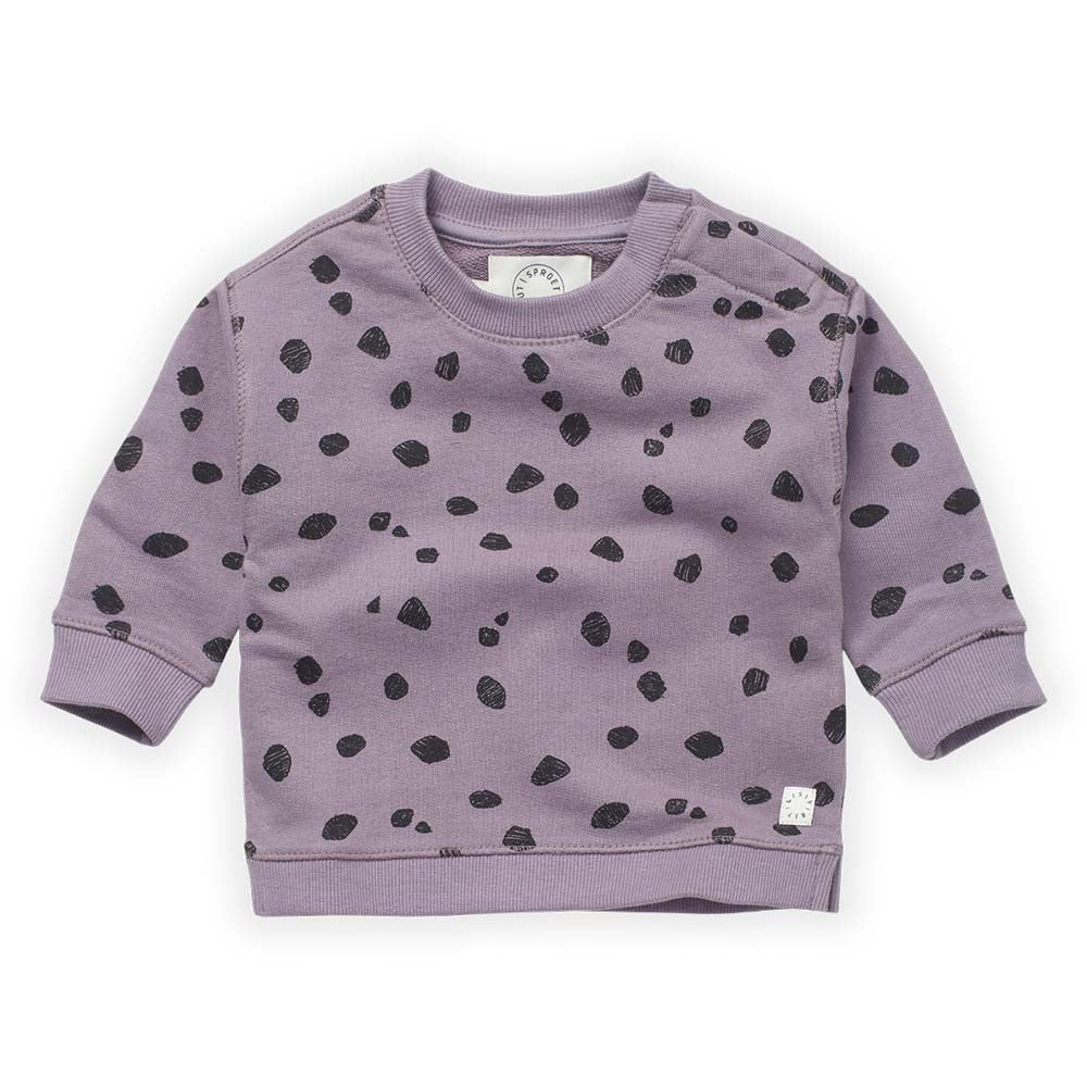 Animal Print Sweatshirt - Ice Purple