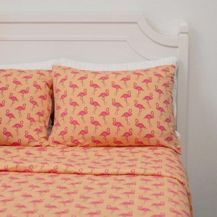 Flat Sheet Twin - Flamingo Peach