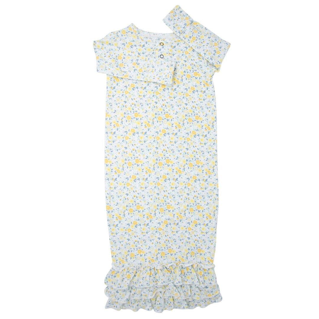 Ruffle Gown - Golden Sage