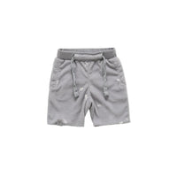 Terry Shorts with Print - Grey