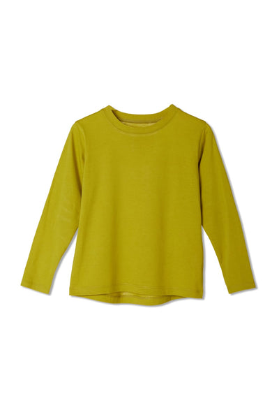 Relaxed Fit Long Sleeve with Elbow Pads - Lime