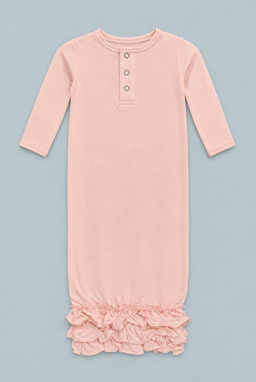 Ruffle Gown - Pink Blush
