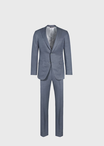Linen & Silk Solid Paul Suit - Grey