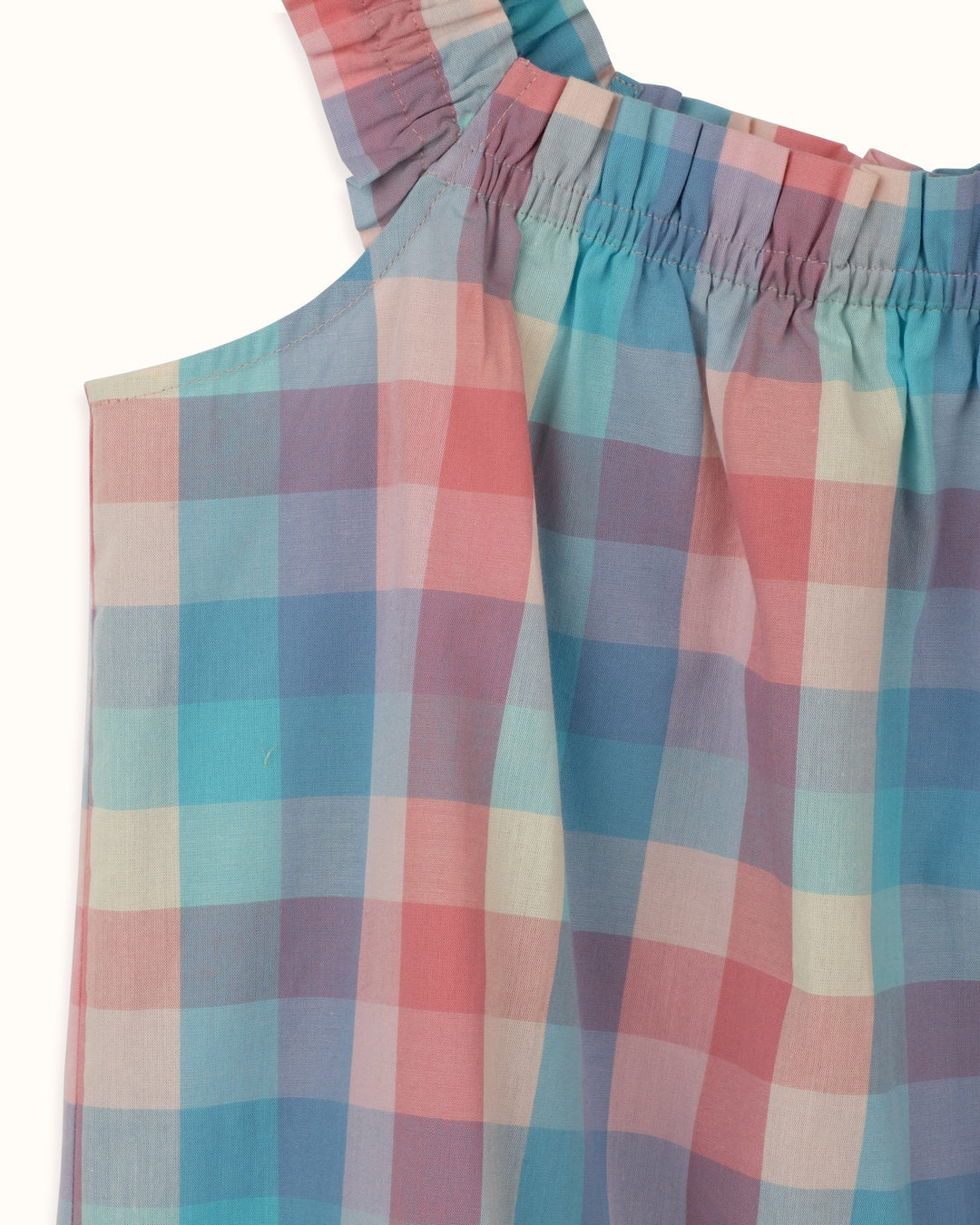 Ada Top - Pastel Woven Check