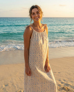 Aurore Dress - Rain Dots